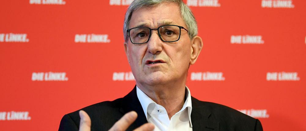 Von den Medien wird Linkenchef Riexinger eher selten beachtet. Er sagt: Ich bin zufrieden.