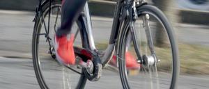 Fahrendes Fahrrad.