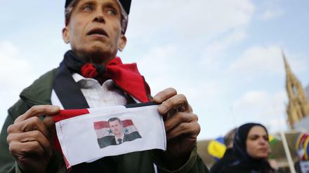 London: Protest gegen das militärische Eingreifen des Westens in Syrien.