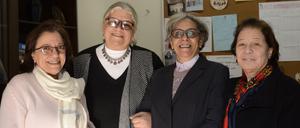 Die Leiterin der Klinik für Psychologie am Nadeem-Zentrum, Mona Hamed und die drei Gründerinnen Aida Seif al-Dawal, Magda Adly und Suzan Fayad (von links nach rechts).