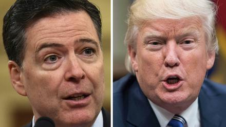 Ex-FBI-Chef James Comey und US-Präsident Trump liefern sich eine öffentliche Schlammschlacht.