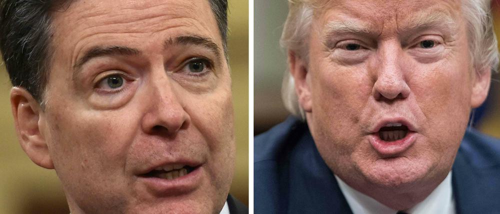 Ex-FBI-Chef James Comey und US-Präsident Trump liefern sich eine öffentliche Schlammschlacht.