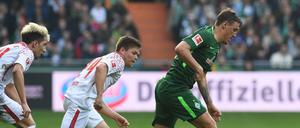 Max Kruse (rechts) traf unmittelbar vor dem 1:0 die Latte.