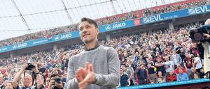 Einer der letzten Auftritte für die Eintracht. Niko Kovac vor dem Spiel in Leverkusen. 