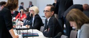 Fragen an den Chefdiplomaten: Außenminister Heiko Maas am Dienstag vor Beginn der Sitzung der SPD-Bundestagsfraktion.