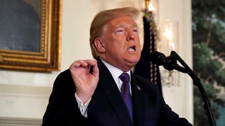 US-Präsident Donald Trump erläutert den Angriff auf Syrien.