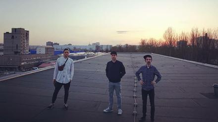 Die Band Kafvka über den Dächern Lichtenbergs