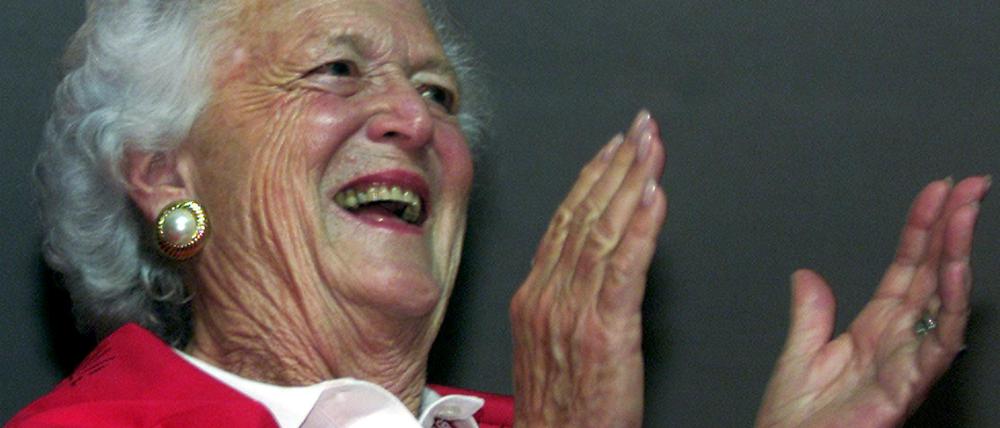 Barbara Bush auf einer Aufnahme von 2002