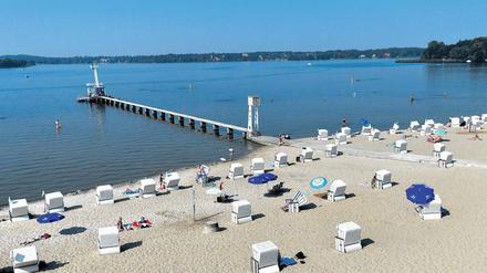 Das Strandbad Wannsee hat geöffnet – anders als Berlins andere Freibäder.