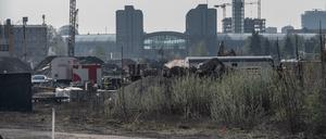 Auf diesem Baugrundstück an der Heidestraße wurde eine Weltkriegsbombe gefunden.