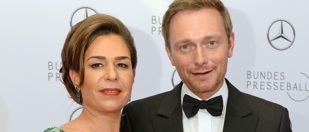 FDP-Chef Christian Lindner und seine Frau Dagmar Rosenfeld-Lindner. 