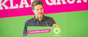 Robert Habeck (Bündnis 90/Die Grünen) spricht auf dem Landesparteitag seiner Partei.