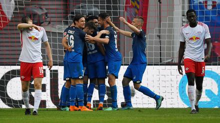 Klare Sache. Hoffenheim überholte Leipzig durch das 5:2 auch in der Tabelle. 