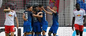 Klare Sache. Hoffenheim überholte Leipzig durch das 5:2 auch in der Tabelle. 