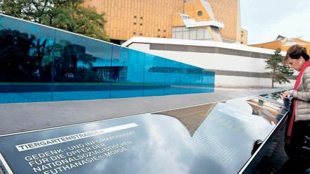 Mahnmal für die Opfer der nationalsozialistischen "Euthanasie"-Morde in Berlin. 