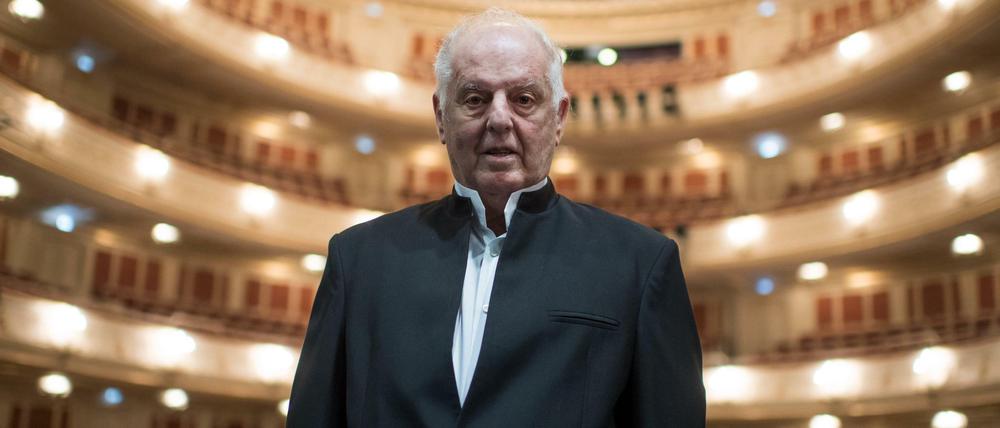 Bestürzt. Dirigent Daniel Barenboim.