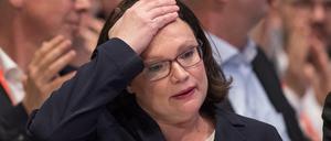Gewonnen ohne Triumph: Andrea Nahles in Wiesbaden.