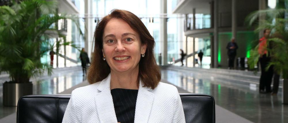 Katarina Barley, Generalsekretärin der SPD, im Paul-Löbe-Haus.