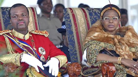 Auf diesem Foto aus dem Jahr 2005 feierte König Mswati III., Herrscher in Swasiland, seinen 37. Geburtstag.