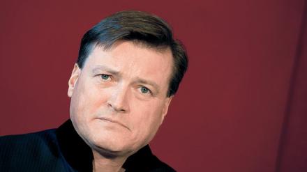 Der Chefdirigent der Sächsischen Staatskapelle, Christian Thielemann, während einer Pressekonferenz in der Semperoper in Dresden.