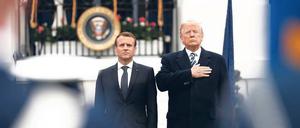 Der französische Präsident Emmanuel Macron betont gerne die Gemeinsamkeiten mit Donald Trump. 