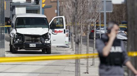 Der Tatwagen des Amokfahrers von Toronto