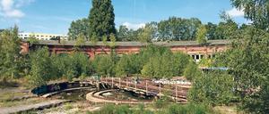 Auf dem ehemaligen Güterbahnhof Pankow sollen Wohnungen, Einkaufsmöglichkeiten, eine Schule und ein Möbelhaus entstehen. 