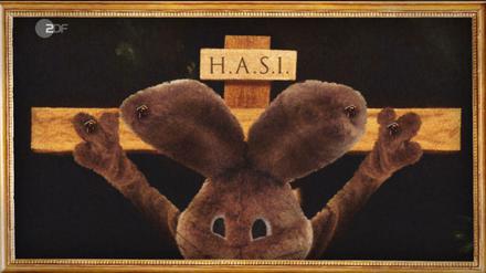 Der Osterhase durfte am Kreuz hängen - aber musste er das auch?