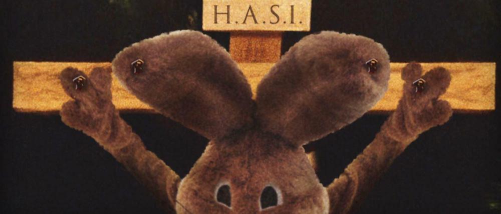 Der Osterhase durfte am Kreuz hängen - aber musste er das auch?