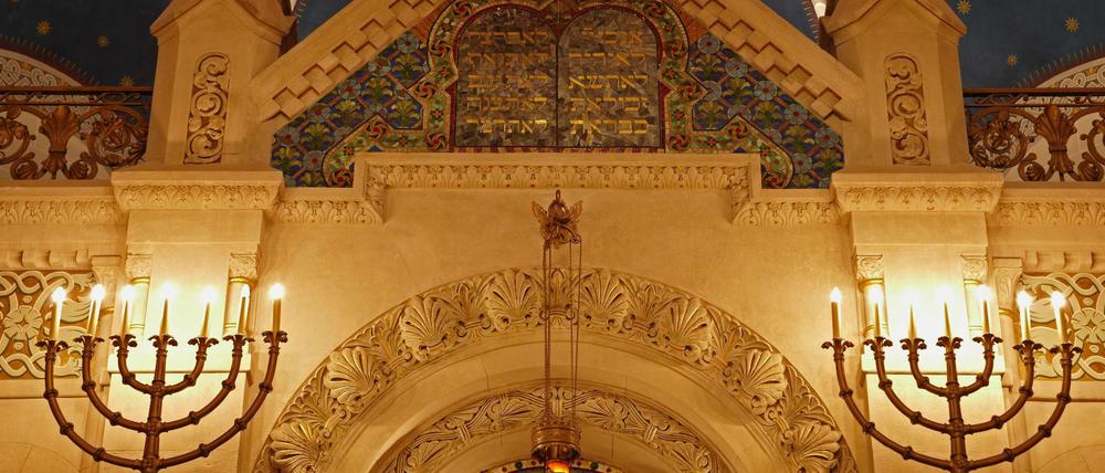 Die Synagoge in der Rykestraße.