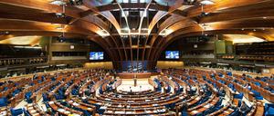 Die Parlamentarische Versammlung des Europarats in Straßburg.