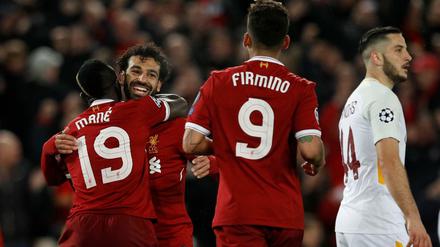 Drei für fünf. Sadio Mane, Mohamed Salah und Roberto Firmino teilten die Treffer für Liverpool unter sich auf.