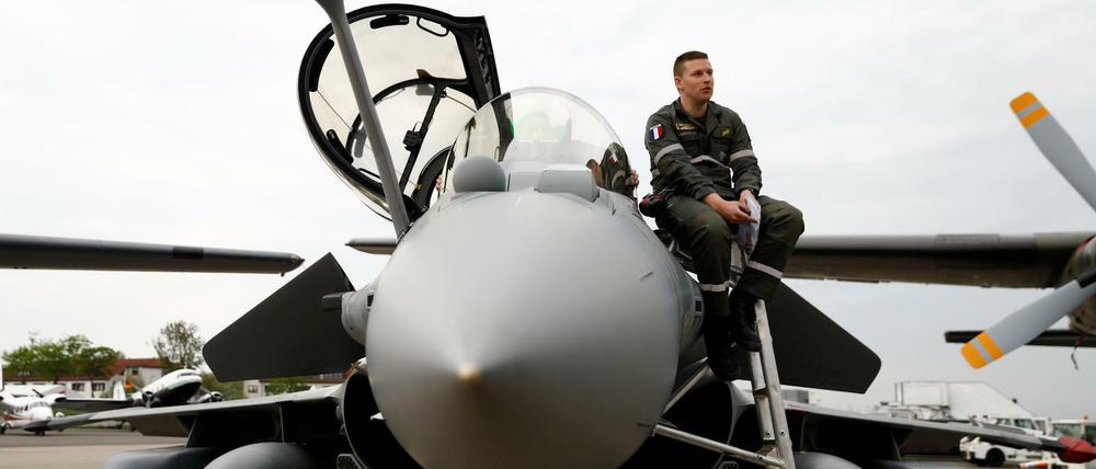 Ein Eurofighter auf der ILA in Berlin.