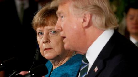 Angela Merkel fliegt Ende April zum Besuch von US-Präsident Donald Trump nach Washington. 