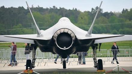 Auf der ILA wird der F-35-Kampfjet als möglicher Nachfolger für den Tornado präsentiert. 