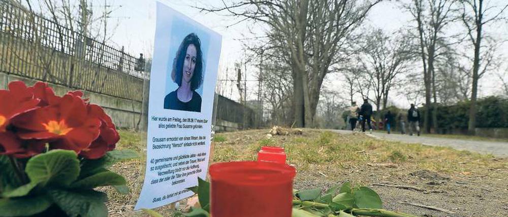 Ort der Trauer. Susanne Fontaine ist im September tot im Tiergarten aufgefunden worden. 