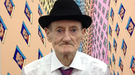 Pushwagner 2015 im Kunstmuseum Luzern, wo er beim Fumetto-Festival mit einer Ausstellung geehrt wurde.