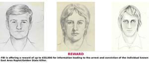 Mit diesen Phantombildern fahndete das FBI nach dem "Golden State Killer", auch bekannt als "East Area Rapist" und "Original Nightstalker".