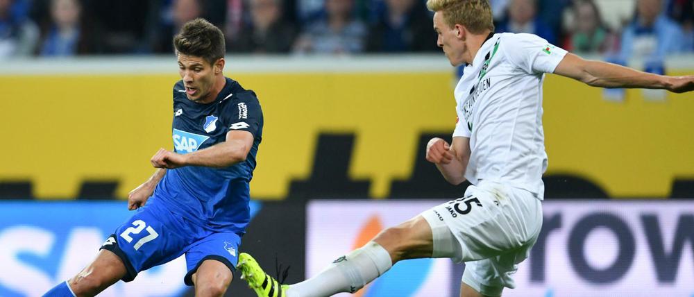 16., 50. und 86. Minute: Hoffenheims Andrej Kramaric (l.) traf dreimal gegen Hannover.