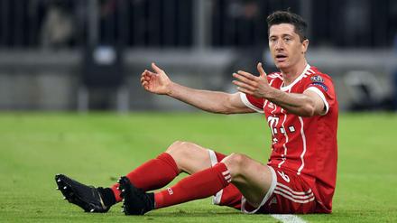 Fassungslos. Robert Lewandowski hatte viele Chancen, erzielte aber kein Tor.