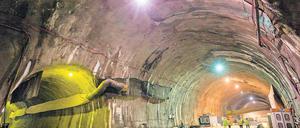 Mit Tempo 250 sollen Züge ab Ende 2027 durch den Tunnel jagen.