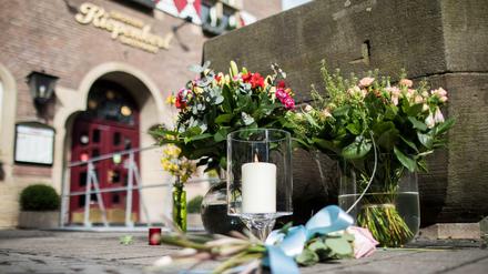Gedenken an die Opfer der Amokfahrt in Münster 