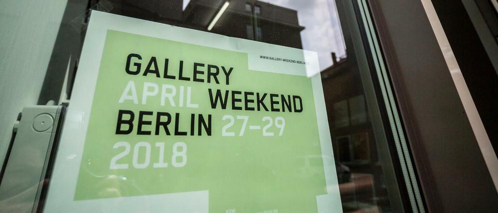 Eine Vielzahl an Galerien laden am Wochenende im Rahmen des 14. Gallery Weekend Berlin zu einem Rundgang durch die Berliner Kreativszene ein.