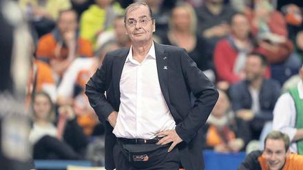 Der Mann mit dem Plan. Gegen seinen ehemaligen Klub VfB Friedrichshafen kann der Rumäne seine 20. Deutsche Meisterschaft gewinnen. 