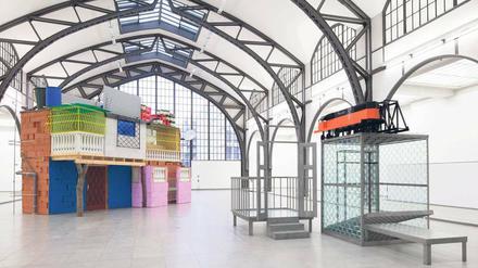 Historische Halle im Hamburger Bahnhof in Berlin