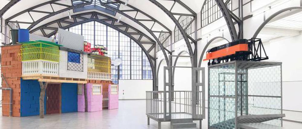 Historische Halle im Hamburger Bahnhof in Berlin