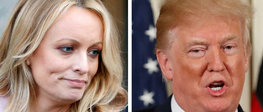 Stephanie Clifford und Donald Trump.