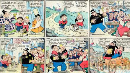 Blütezeit: Ein Katzenjammer-Kids-Strip aus dem Jahr 1922. Für Komplettansicht auf das Kreuz-Symbol klicken.