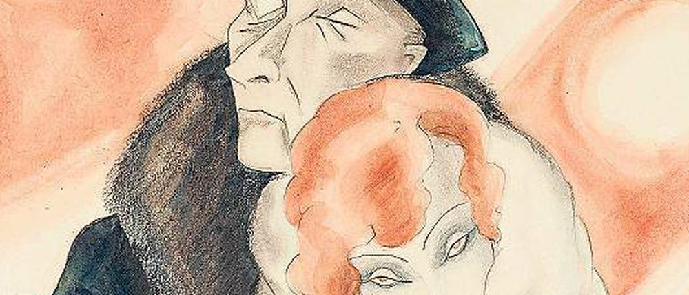 Kleine Kostbarkeit. Die Zeichnung „Puppy Love“ (1929) der Künstlerin Dodo.