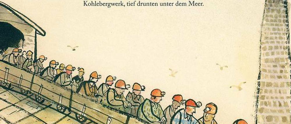 Einst lebte die kleine Stadt am Meer vom Bergbau. Der junge Erzähler weiß noch nicht, dass er die Tradition nicht fortsetzen wird, da die Gruben schließen. 